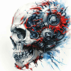 biomechanics tattoo design ideas refined lines anatomy art embodying determination