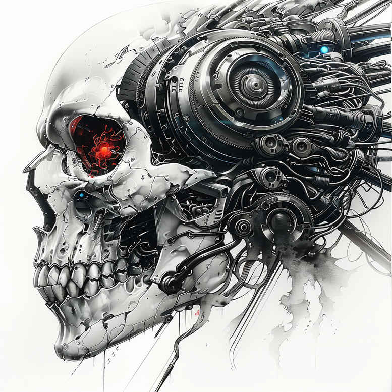biomechanics tattoo design ideas realistic texture biomechanical fusion symbol of perseverance