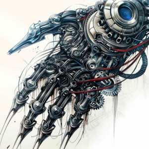 biomechanics tattoo design ideas abstract engineered forms for upper shoulder