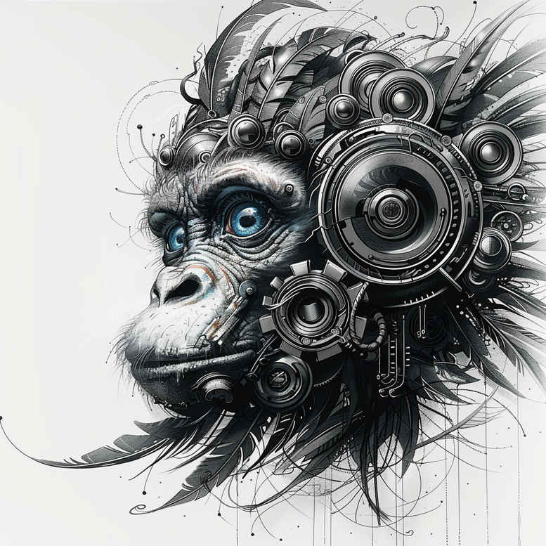 biomechanics tattoo design ideas Surrealism otherworldly flexible joints for wrist side