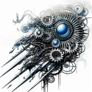 biomechanics tattoo design ideas bold highlights hybrid forms symbol of resilience