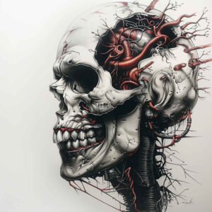 biomechanics tattoo design ideas Surrealism abstract machine motifs meaning determination