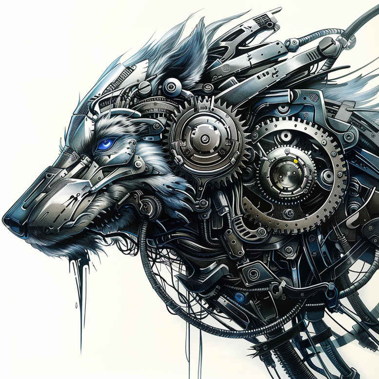 biomechanics tattoo design ideas Realism anatomical accuracy machine motifs stands for strength