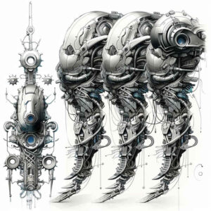 biomechanics tattoo design ideas Realism detailed rendering movement patterns symbolising determination