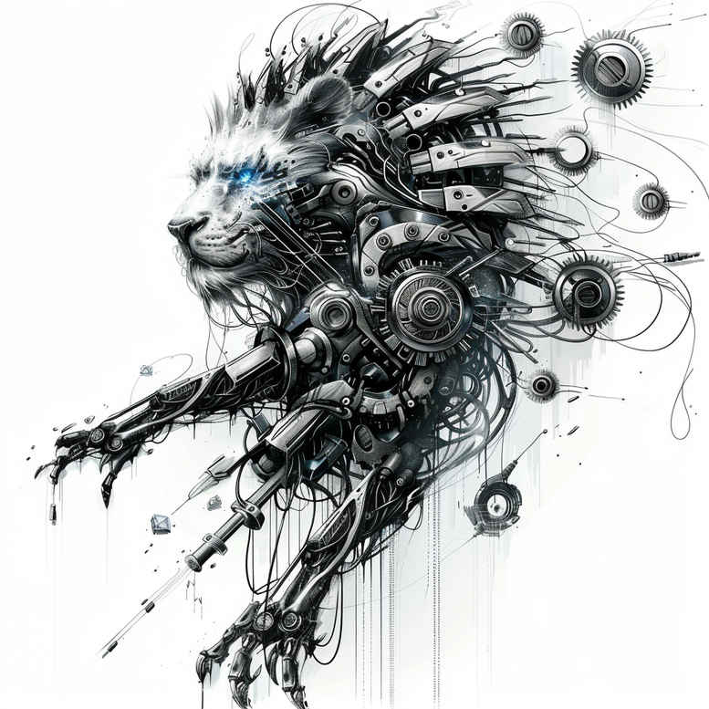 biomechanics tattoo design ideas metallic movement represents resilience