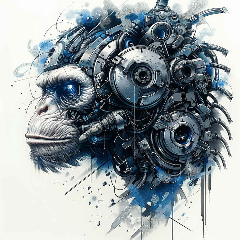 biomechanics tattoo design ideas Surrealism metaphysical technical motifs meaning strength