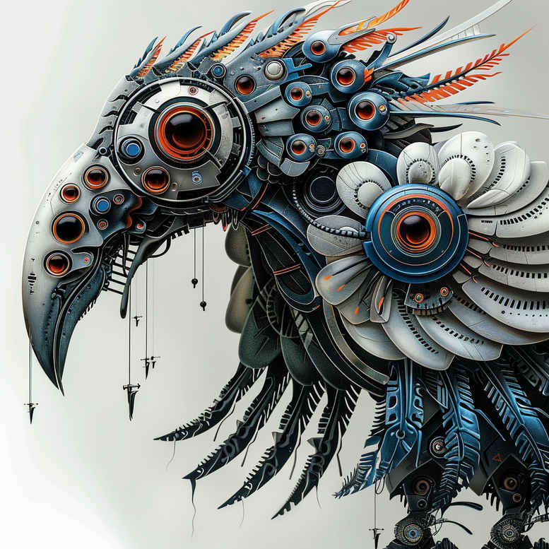biomechanics tattoo design ideas Surrealism transcendent technical shading symbol of determination