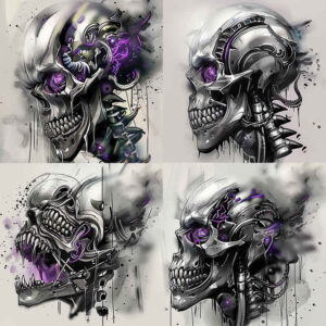 Biomechanika - Free tattoo design ideas ai genereted - inkby.ai