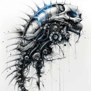 Biomechanika - Free tattoo design ideas ai genereted - inkby.ai