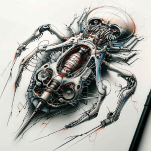 Biomechanika - Free tattoo design ideas ai genereted - inkby.ai