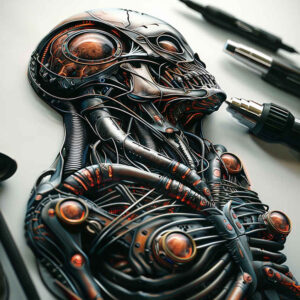 Biomechanika - Free tattoo design ideas ai genereted - inkby.ai