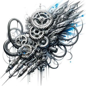 Biomechanika - Free tattoo design ideas ai genereted - inkby.ai