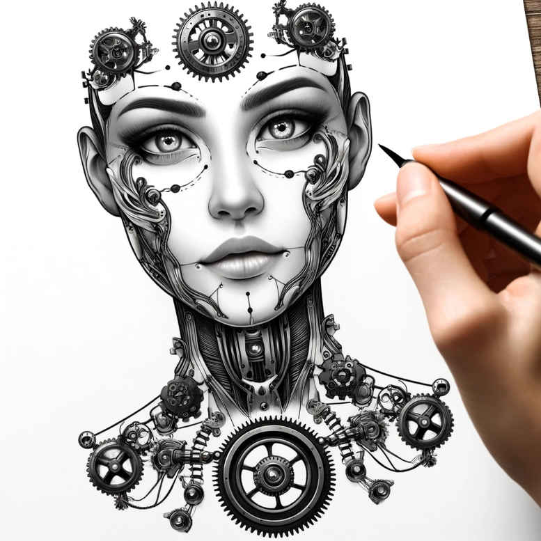 Biomechanika - Free tattoo design ideas ai genereted - inkby.ai