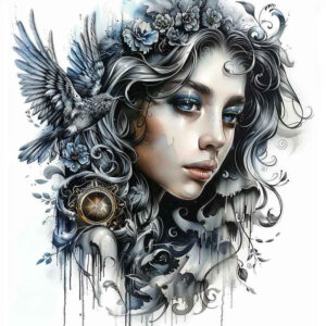 angel – tattoo design ideas free ai generated – realism-photo-realistic – for-arm – Gallery: angel-inkby-ai