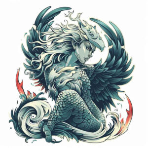angel – tattoo design ideas free ai generated – realism-photo-realistic – for-arm – Gallery: angel-inkby-ai