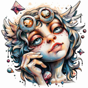 angel – tattoo design ideas free ai generated – realism-photo-realistic – for-arm – Gallery: angel-inkby-ai