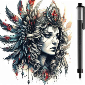 angel – tattoo design ideas free ai generated – realism-photo-realistic – for-arm – Gallery: angel-inkby-ai