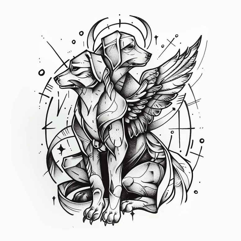 angel – tattoo design ideas free ai generated – realism-photo-realistic – for-arm – Gallery: angel-inkby-ai