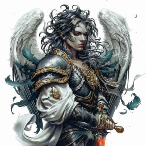 angel – tattoo design ideas free ai generated – realism-photo-realistic – for-arm – Gallery: angel-inkby-ai