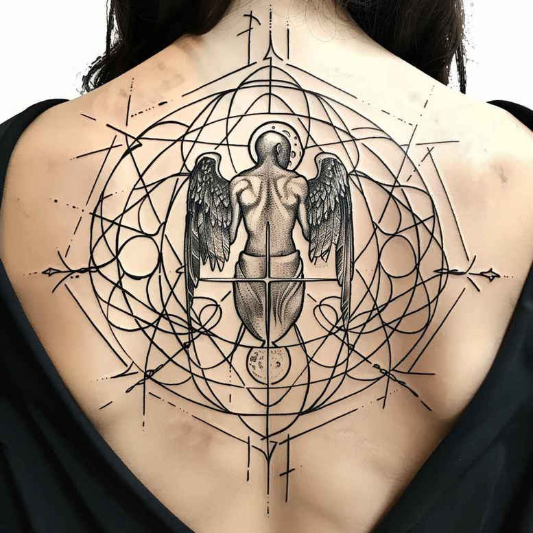 angel – tattoo design ideas free ai generated – realism-photo-realistic – for-arm – Gallery: angel-inkby-ai
