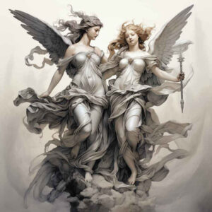 angel – tattoo design ideas free ai generated – realism-photo-realistic – for-arm – Gallery: angel-inkby-ai