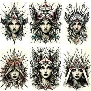angel – tattoo design ideas free ai generated – realism-photo-realistic – for-arm – Gallery: angel-inkby-ai