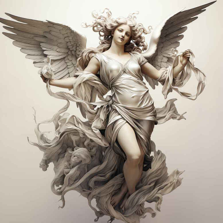 angel – tattoo design ideas free ai generated – realism-photo-realistic – for-arm – Gallery: angel-inkby-ai