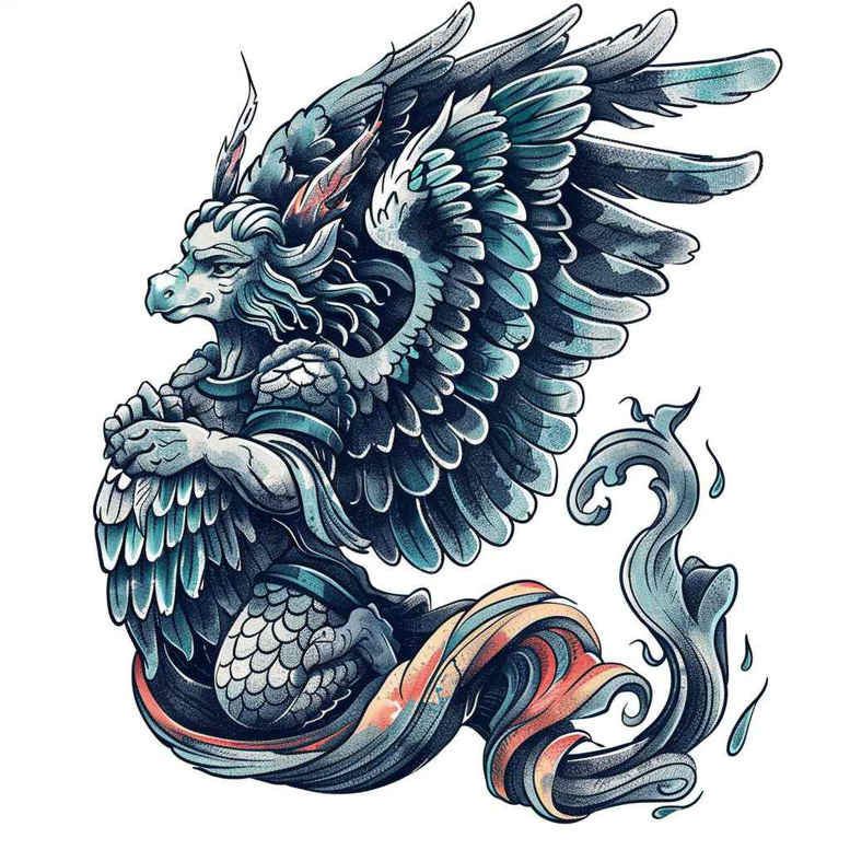 angel – tattoo design ideas free ai generated – realism-photo-realistic – for-arm – Gallery: angel-inkby-ai