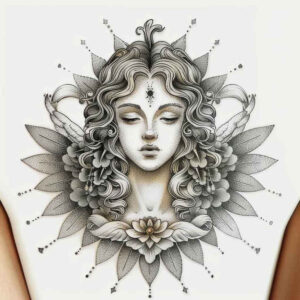 angel – tattoo design ideas free ai generated – realism-photo-realistic – for-arm – Gallery: angel-inkby-ai