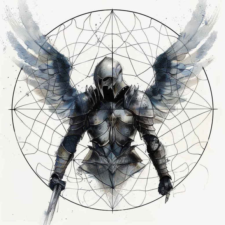 angel – tattoo design ideas free ai generated – realism-photo-realistic – for-arm – Gallery: angel-inkby-ai