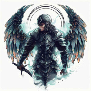 angel – tattoo design ideas free ai generated – realism-photo-realistic – for-arm – Gallery: angel-inkby-ai