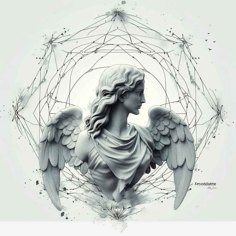 angel – tattoo design ideas free ai generated – realism-photo-realistic – for-arm – Gallery: angel-inkby-ai