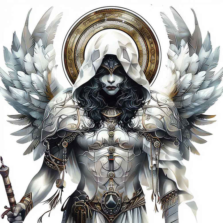 angel – tattoo design ideas free ai generated – realism-photo-realistic – for-arm – Gallery: angel-inkby-ai