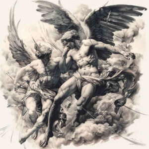 angel – tattoo design ideas free ai generated – realism-photo-realistic – for-arm – Gallery: angel-inkby-ai