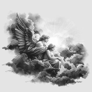 angel – tattoo design ideas free ai generated – realism-photo-realistic – for-arm – Gallery: angel-inkby-ai