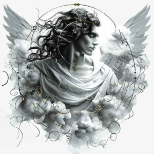 angel – tattoo design ideas free ai generated – realism-photo-realistic – for-arm – Gallery: angel-inkby-ai