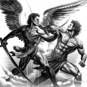 archangels – tattoo design ideas free ai generated – neotraditional-enhanced-shading – for-hand – Gallery: angel-inkby-ai