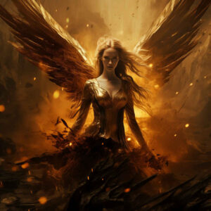 light-angel – tattoo design ideas free ai generated – realism-precise-gradient – for-lower-arm – Gallery: angel-inkby-ai