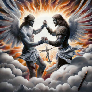 angel tattoo design ideas Surrealism symbolic angelic energy for lower arm