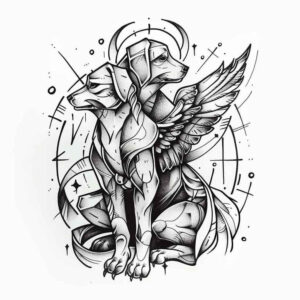 angel tattoo design ideas vivid hues guardian spirit for foot