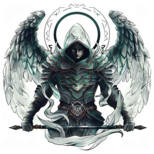 angel tattoo design ideas Realism perfect proportions guardian spirit for foot