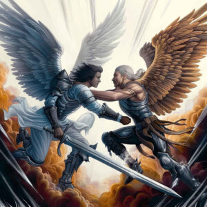 angel tattoo design ideas saturated hues heavenly shield for elbow