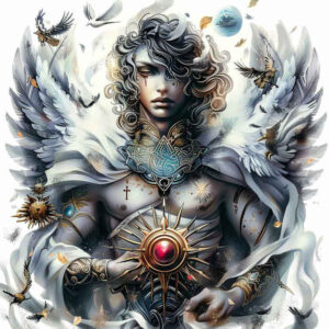angel tattoo design ideas Realism skin texture winged for lower thigh