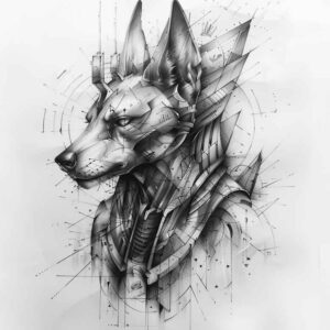 spiritual-anubis-realistic-dimension-for-arm – tattoo design ideas free ai generated – Gallery: anubis-inkby-ai