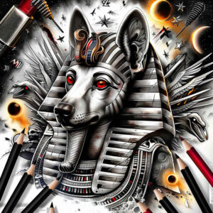 anubis-shadow-skin-illusion-for-ribs – tattoo design ideas free ai generated – Gallery: anubis-inkby-ai