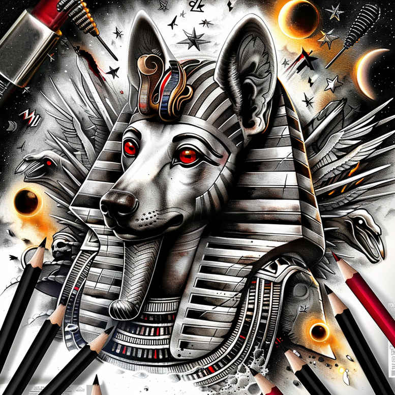 anubis-shadow-skin-illusion-for-ribs – tattoo design ideas free ai generated – Gallery: anubis-inkby-ai