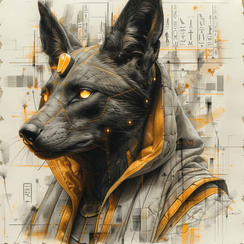 anubis-temple-high-contrast-for-lower-back – tattoo design ideas free ai generated – Gallery: anubis-inkby-ai