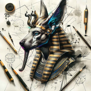 anubis-protector-realistic-movement-for-upper-chest – tattoo design ideas free ai generated – Gallery: anubis-inkby-ai