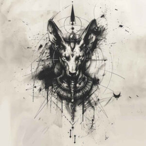 anubis tattoo design ideas Realism photo-like tattoo afterlife for foot