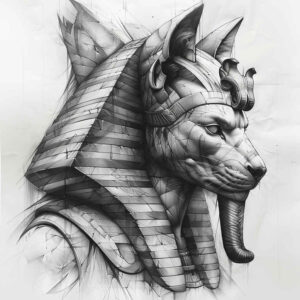 anubis tattoo design ideas layered inks ritual for sternum